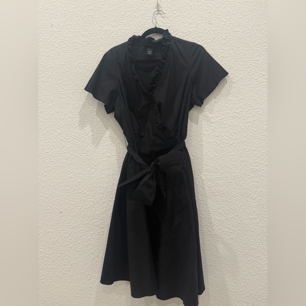 Elegant Black Wrap Dress